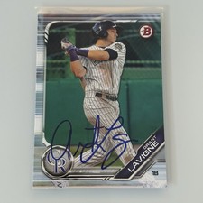 2019 Bowman Draft Grant Lavigne #BD-188 Auto Autograph Signed Colorado Avalanche