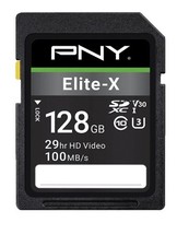 PNY 128GB Elite Class 10 U1 V10 SDXC Flash Memory Card - 100MB/s, Class 10, U1,