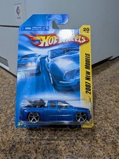 2007 Hot Wheels New Models Chevy Silverado Blue 20 MOC