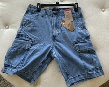 Levi's Mens Denim Carrier Cargo Shorts Size 30  Waist