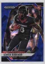 2025 Panini Prizm Draft Picks Blue Ice Prizm 132/149 Xzavier Henderson #15 3hd