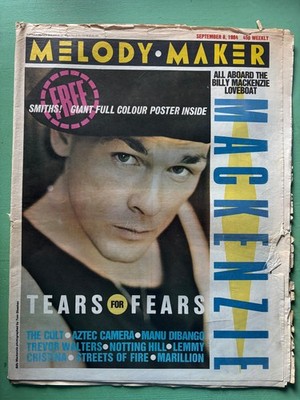 MELODY MAKER 8-September-1984 ASSOCIATES Tears for Fears Cristina The Cult Lemmy