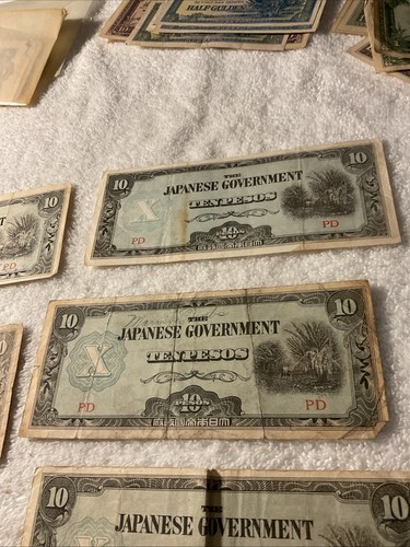 Philippines-JAPANESE GOVERNMENT (1940’s-)-TEN PESOS x 6-Banknotes CIRCULATED - Picture 5 of 7