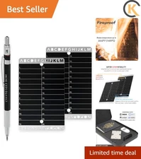 Crypto Seed Bank: Fireproof & Waterproof Steel Wallet with Engraving Tools