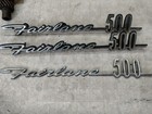 1967 Ford Fairlane Trunk Emblem Script Chrome Car Badge Vintage Original