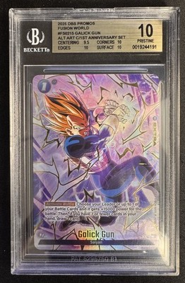 WS ラフィー sp BGS10 PRISTINE BGS Pristine 10 Galick Gun FS02-15 DBS Promo Fusion World Alt Art