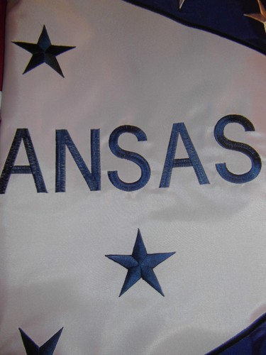 HEAVY DUTY ARKANSAS STATE FLAG - EMBROIDERED STARS & SEWN DETAILS 600D 3X5 - new - Picture 7 of 7