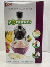 Dole Yonanas Healthy Dessert Ice Cream Frozen Yogurt Sorbet Maker Machine NEW