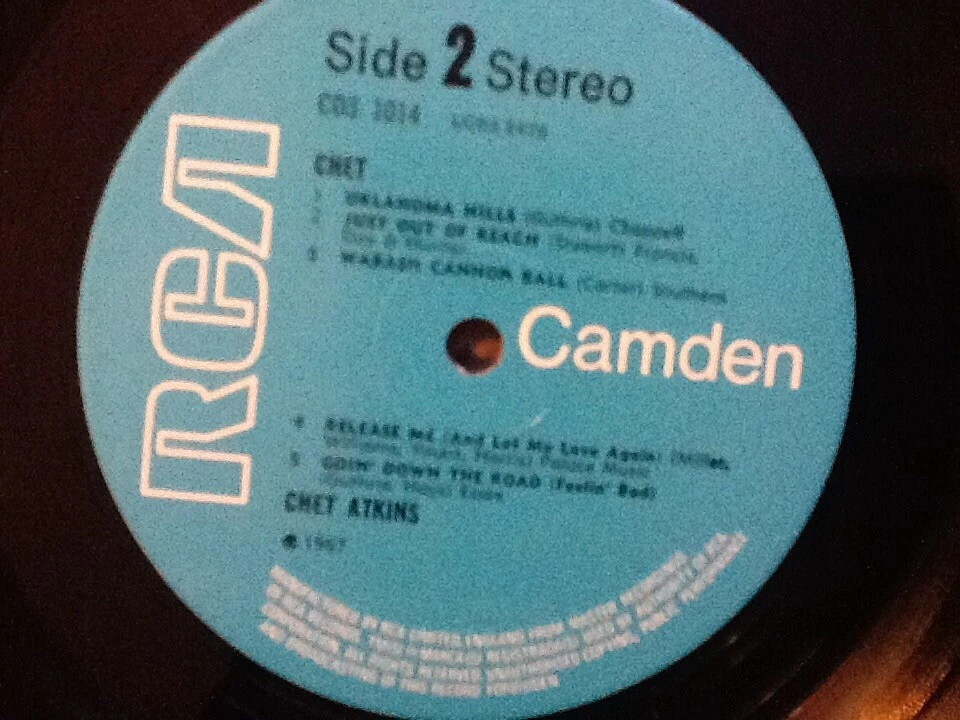 Chet Atkins - Chet LP Vinyl -  RCA Camden – CDS 1014 - 1969 - Image 3 of 4