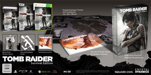 Xbox 360 - Tomb Raider #Survival Edition DE mit OVP / Big Box sehr guter Zustand - Bild 1 von 1