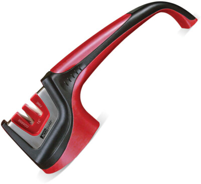 AccuSharp Black/Red Asian-Style Diamond/Ceramic Knife Sharpener 052C