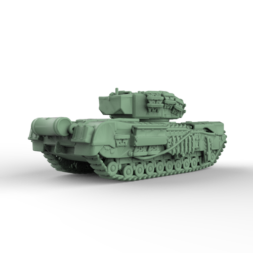 SS200905 1/200 Military Model Kit British Churchill AVRE Crocodile Infantry Tank - Picture 2 of 4