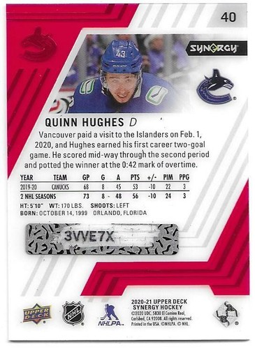 2020-21 UD Synergy Base Red Parallel Scratched Bounty Code "You Pick from list" - Picture 72 of 130