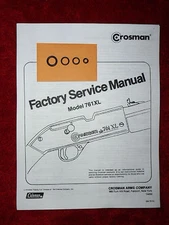 Crosman 761XL 761 XL  One (1) O-Ring Seal Kit + Factory Service Manual + Guide