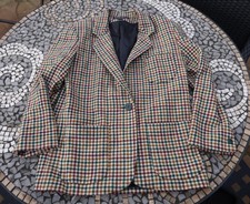 Donnybrook Blazer Vintage 10 Checked Made In Ukraine Green Check 95% Wool
