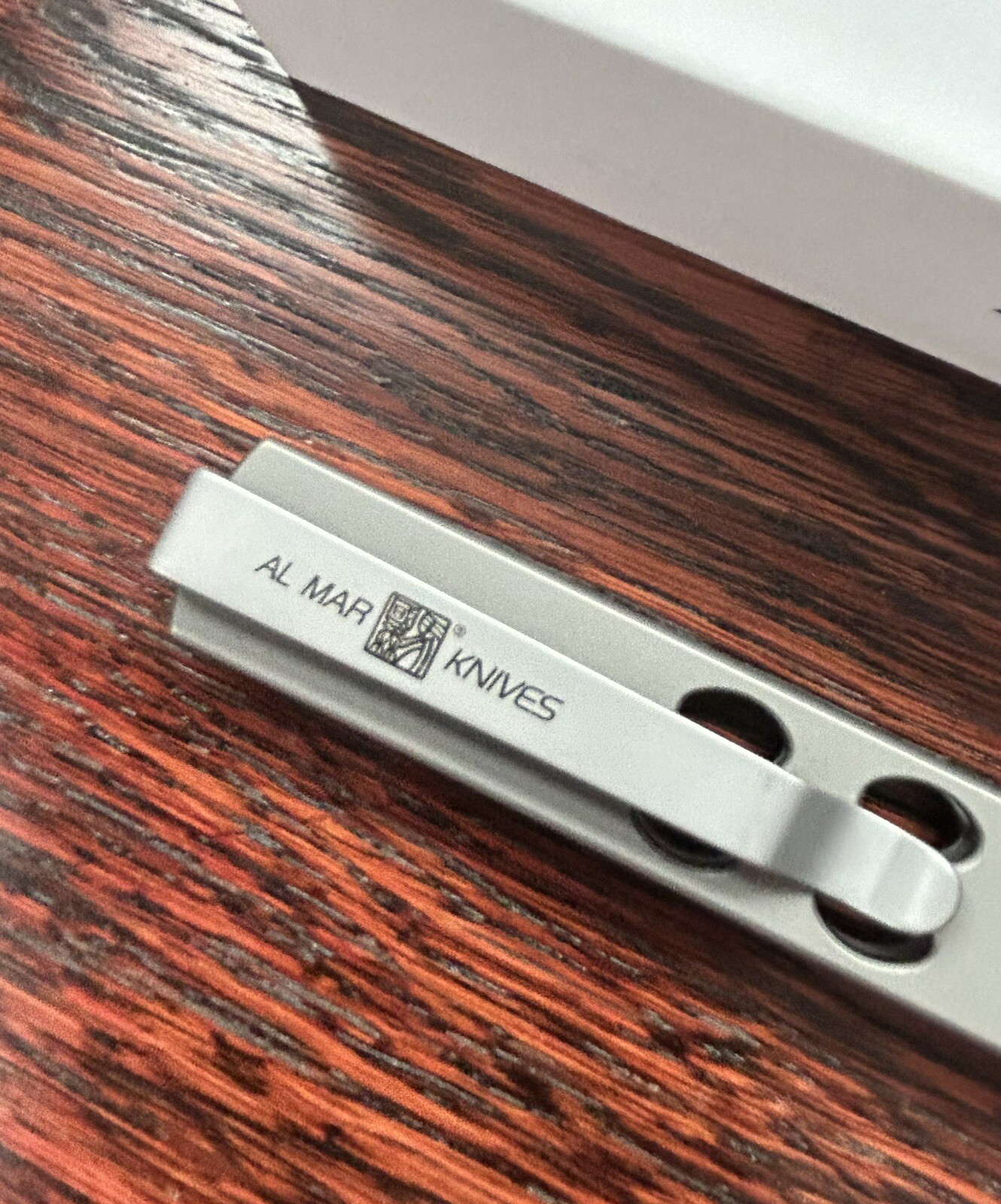 Brand New! Al Mar Quicksilver 5” Knife D2 Steel Milled Titanium Handle