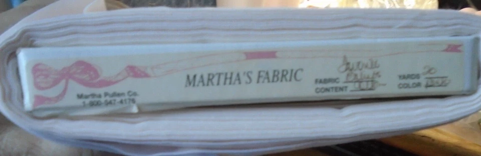 ONE Yard Martha's (Pullen) Fabric Light Pale Pastel PINK Cotton NEW — 第 4/4 张图片