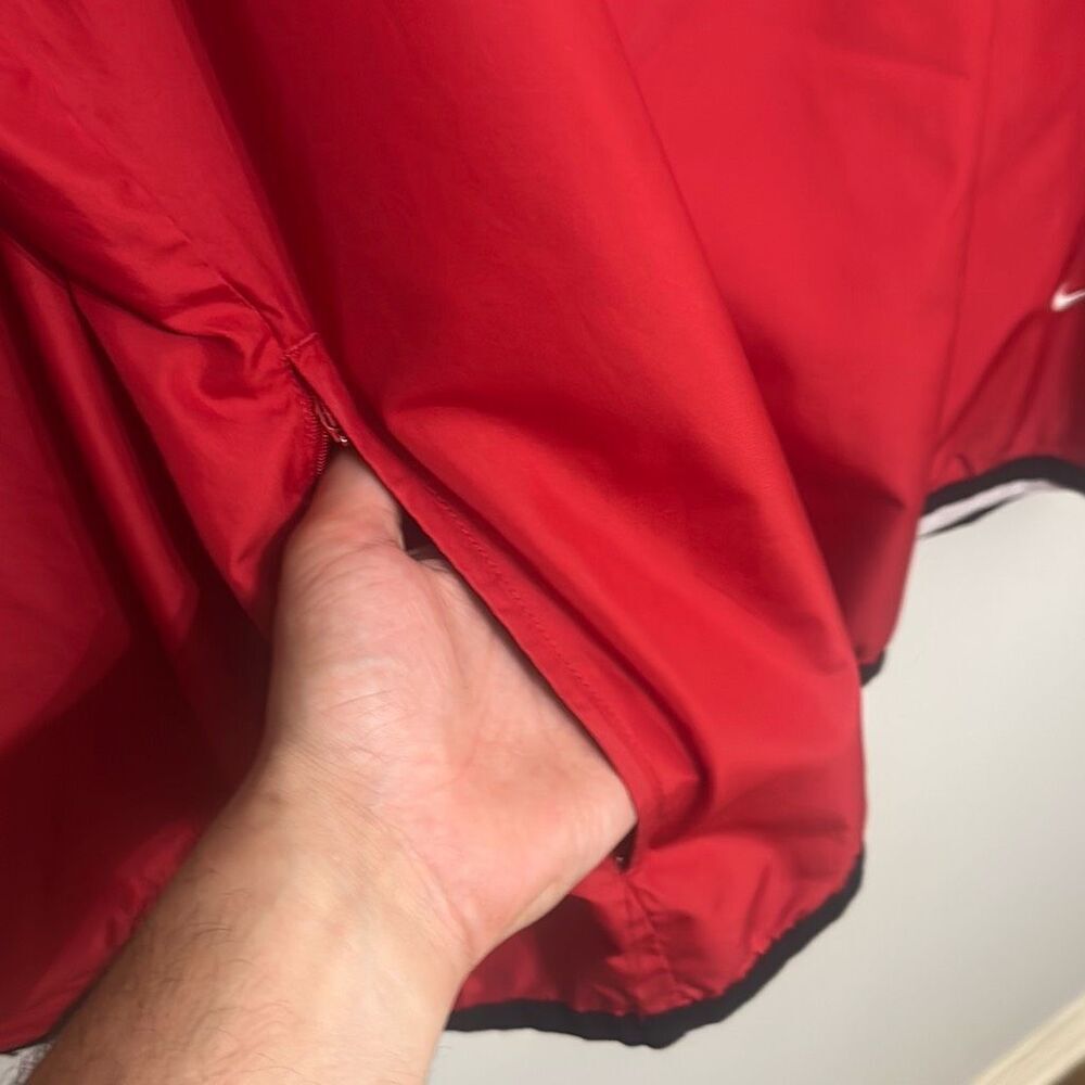 SACAI X NIKE Giacca a vento vintage Nike uomo rossa anni 90 1 4 zip scritta logo swoosh XXL
