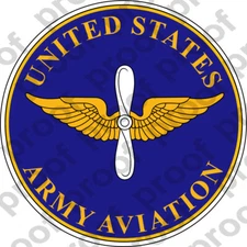 STICKER U S ARMY BRANCH ARMY AVIATION