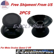 2PCS Black Controller Joystick Cap Replacement For Quest 2 VR Headset