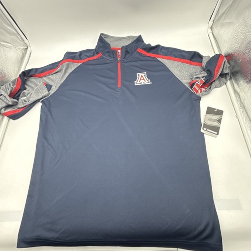 ARIZONA WILDCATS COLOSSEUM 1/4 ZIP LONG SLEEVE PULLOVER SHIRT MEN'S SIZE L - Picture 5 of 13