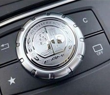 Silver Emblem Sticker For Amg Multimedia Center Control Decal Decoration 29mm