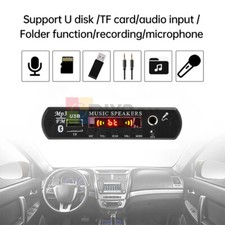 Bluetooth MP3/WMA/WAV/APE/FLAC Decoder Board Car Audio USB TF FM Radio Module