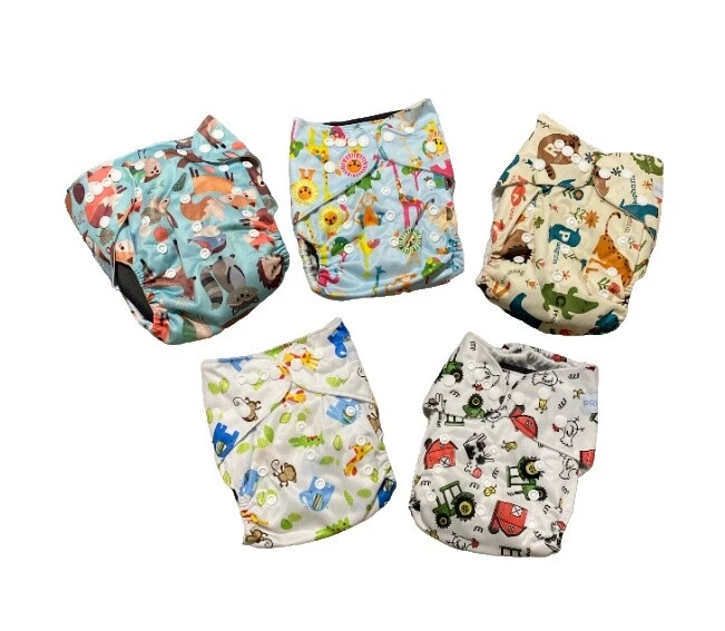 Tamanho Único Serve para a maioria dos-Bolso Recém-Nascido Bebê fraldas de pano