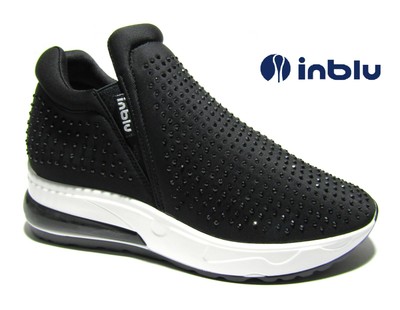 Scarpe sneaker donna inblu con zeppa da ginnastica slip on sportive senza  lacci | eBay