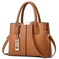 CHICAROUSAL Purses and Handbags for Women Leather Crossbody Bags Women's Brown