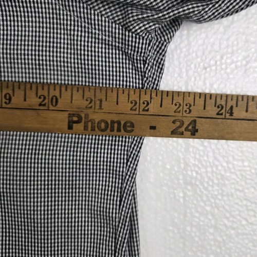 Hathaway White Black Pima Pinpoint Oxford Button Dress Shirt 15.5-34 USA Made - Picture 6 of 8