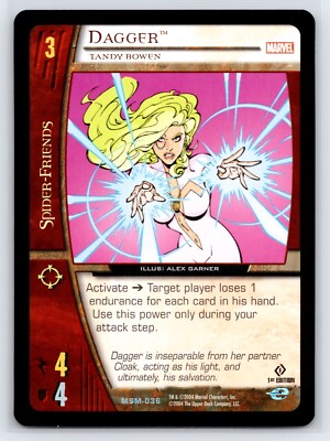 DAGGER 2004 Marvel VS Web Of Spider-Man TCG CCG #MSM-036