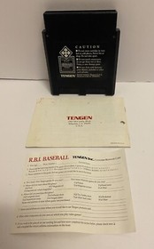 RBI Baseball: Tengen - Nintendo NES Cartridge, Manual, & Reg Card Video Game