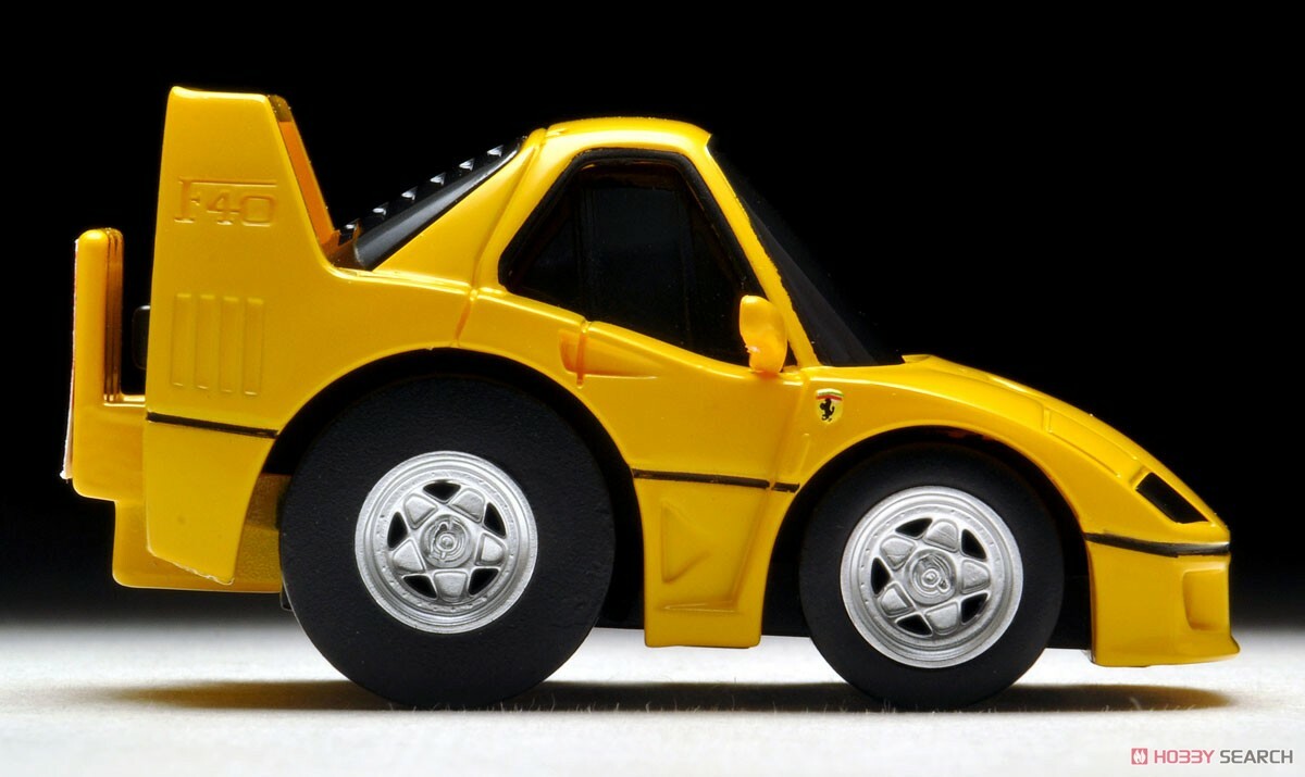 TOMYTEC Joy Hobby Car Choro Q Zero Z-66c FERRARI F40 YELLOW Model