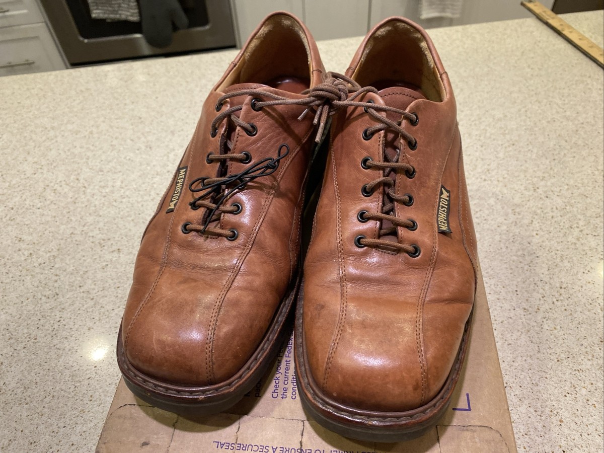 Mephisto Air Relax Mens Classic Brown Leather Goodyear Lace Up Shoes Size 7.5 Mephisto Air Relaxed Goodyear Welt Mens | Mercari main image 2