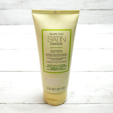 Mary Kay Satin Hands White Tea Citrus Nourishing Shea Cream Full Size 3 oz NEW