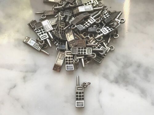 TEXT or CALL JEWELRY 6 CELL PHONE PEWTER CHARMS ALL NEW. - Picture 1 of 1