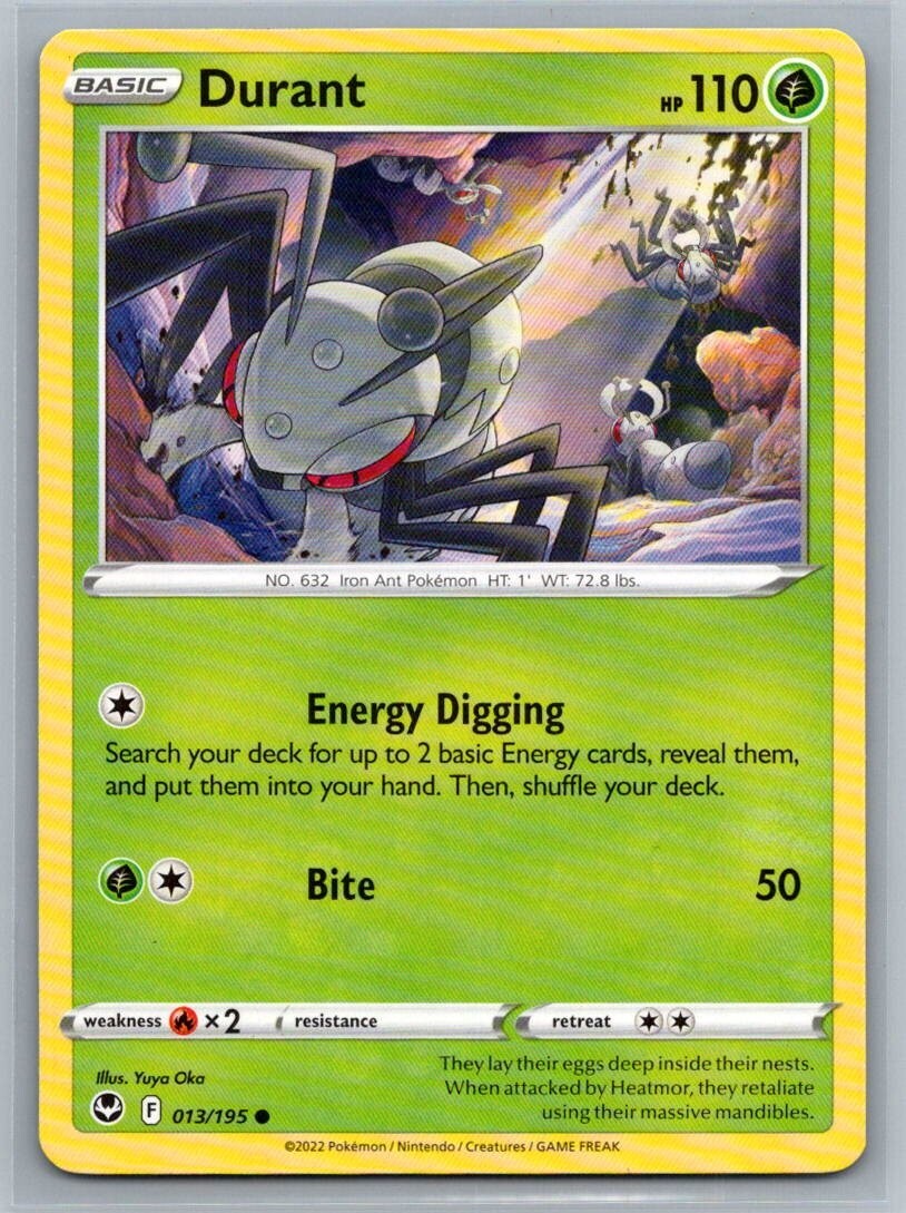 Durant 13/195 Silver Tempest Common Pokémon TCG 2022