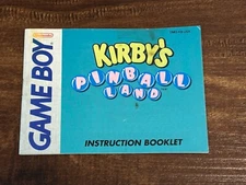 Kirbys Pinball Land Kirby's Original Nintendo Gameboy Instruction Manual Only
