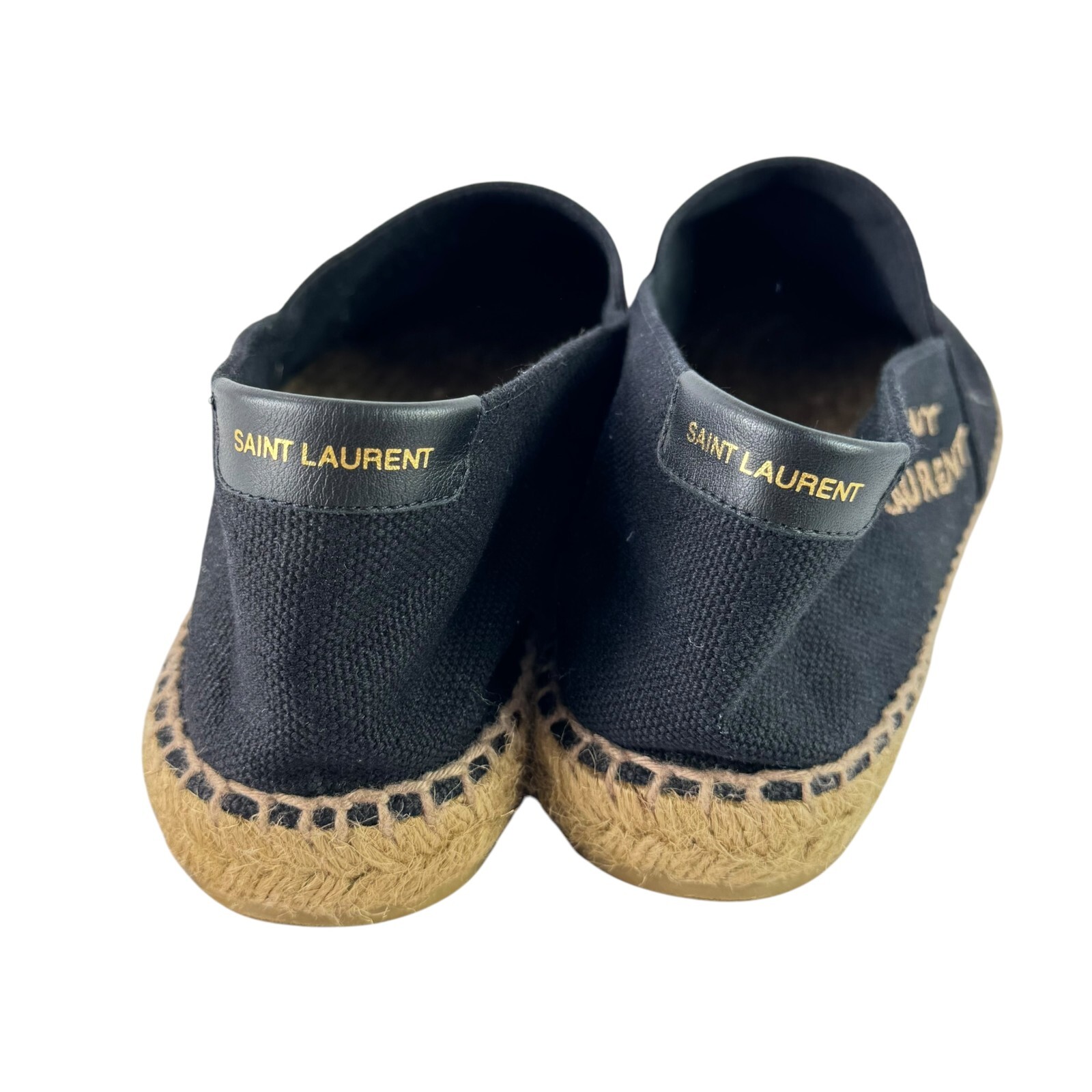 SAINT LAURENT espadrillas ricamate tela nera donna 39EU 8 5 US