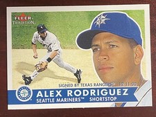 2001 Fleer Tradition #84 Alex Rodriguez Seattle Mariners