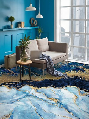 3D Blue Texture SKE701 Floor WallPaper Print Decal Epoxy Floor