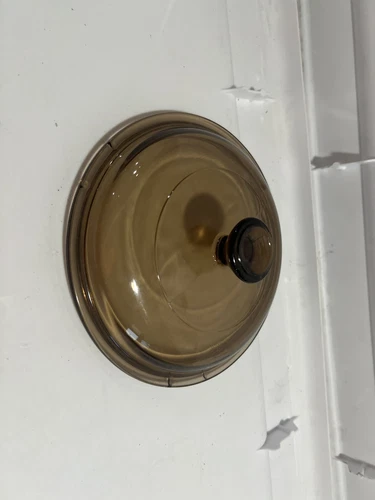 Corning Visions V-1-C Amber Glass Replacement Lid for 1 Liter Pot no chips