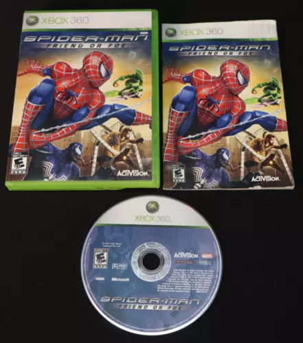 Spider-Man Friend Or Foe Xbox 360 Complete CIB With Manual Tested