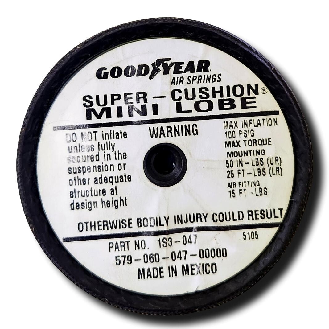 NEW GOODYEAR AIR SPRINGS 1S3-047 / 1S3047 SUPER CUSHION MINI NEW GOODYEAR AIR SPRINGS 1S3-047 / 1S3047 SUPER CUSHION MINI