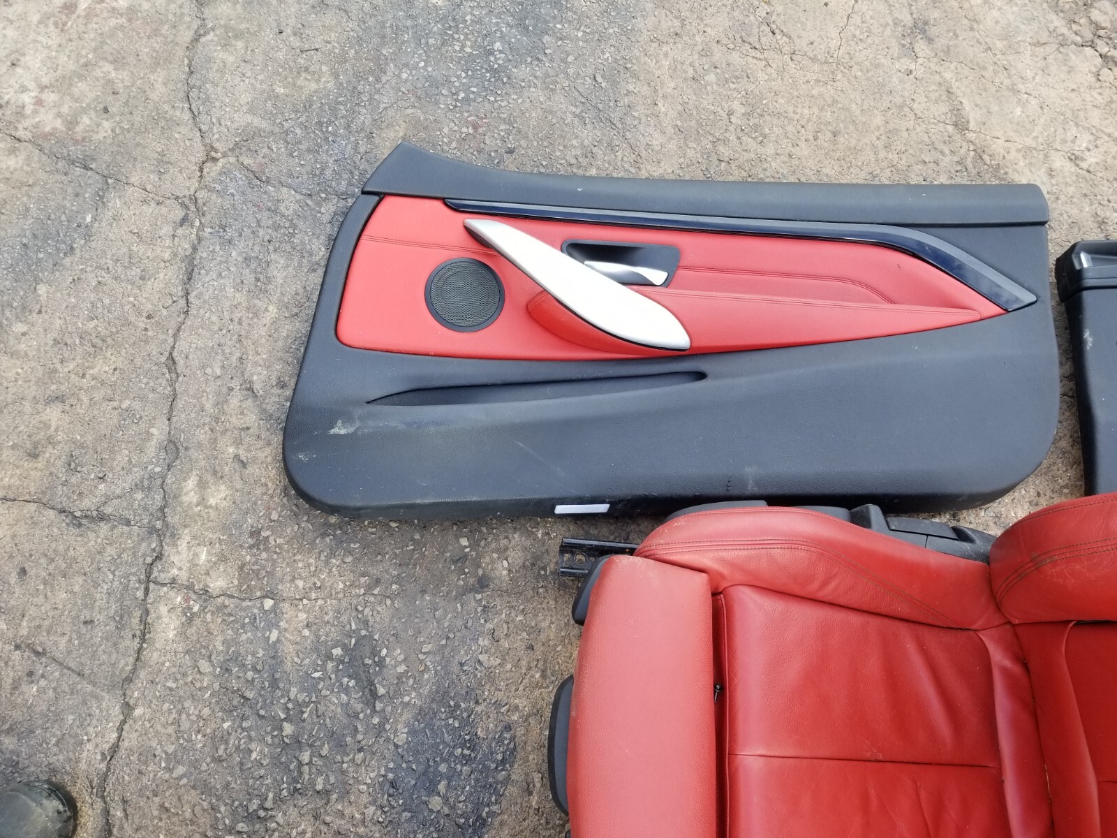 BMW 4 SERIES F32 COUPE COMPLETE M SPORT HEATED RED INTERIOR SEATS SET