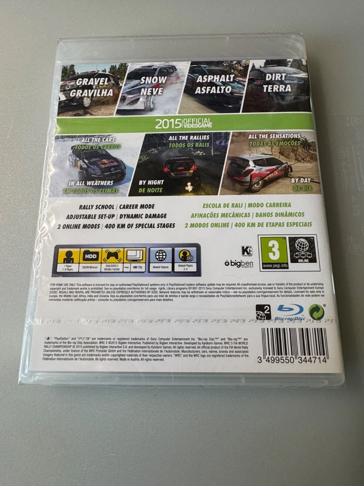 BNIB WRC 5 World Rally Championship PS3 PAL FACTORY SEALED IMMAC COND BLES02165 - Image 2 of 3
