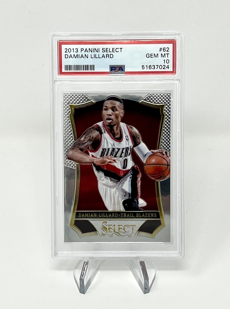 DAMIAN LILLARD 2013 Panini Select Basketball Card #62 PSA 10 GEM MINT Bucks