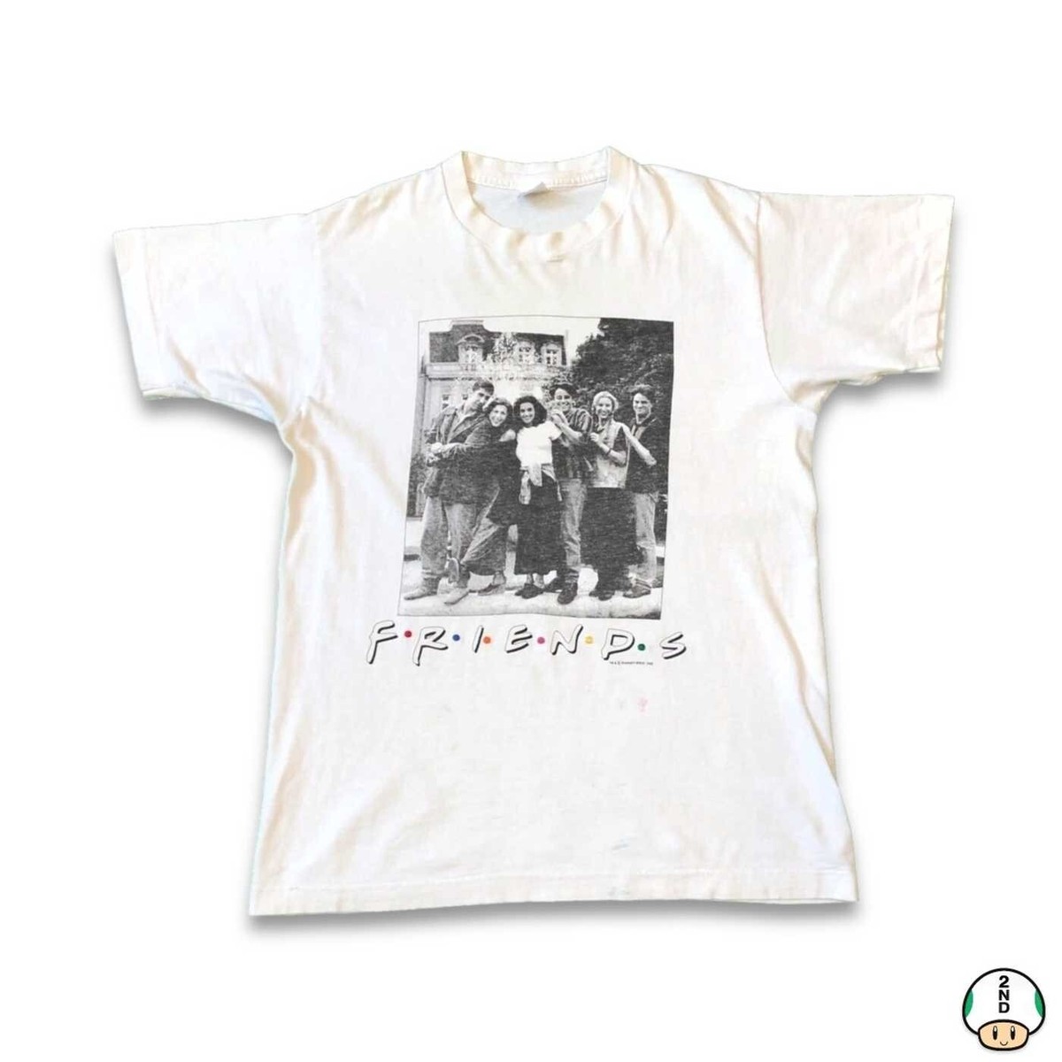 Vintage 1995 Friends T Shirt Mens Medium White USA TV Promo