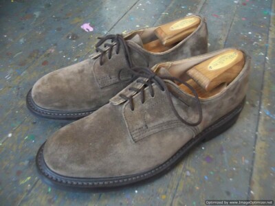 Trickers x Sunspel Daniel Tramping Shoes Brown Suede Leather - England - tag 8.5